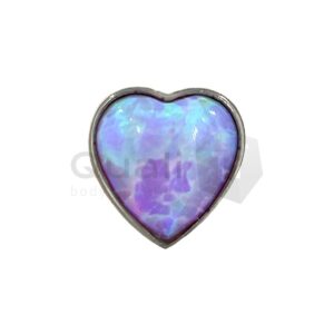 A close up photo of the QualiTi Body Jewellery A close up photo of the QualiTi Body Jewellery Bubblegum 'Sacred Heart' Attachment