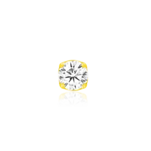 A close up photo of the Junipurr Jewellery Junipurr Jewelry Junipurr Jewelry Prong-set CZ